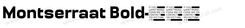 Montserraat Bold字体转换